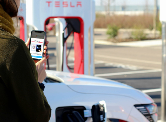 Charging a non-Tesla EV at Tesla Superchargers with Chargemap Business