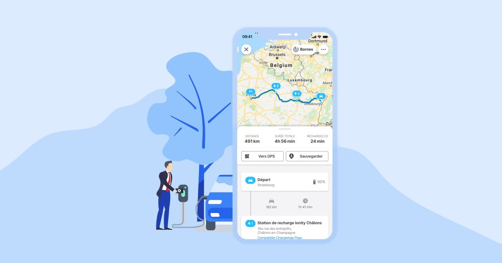 Planificateur itinéraire Chargemap